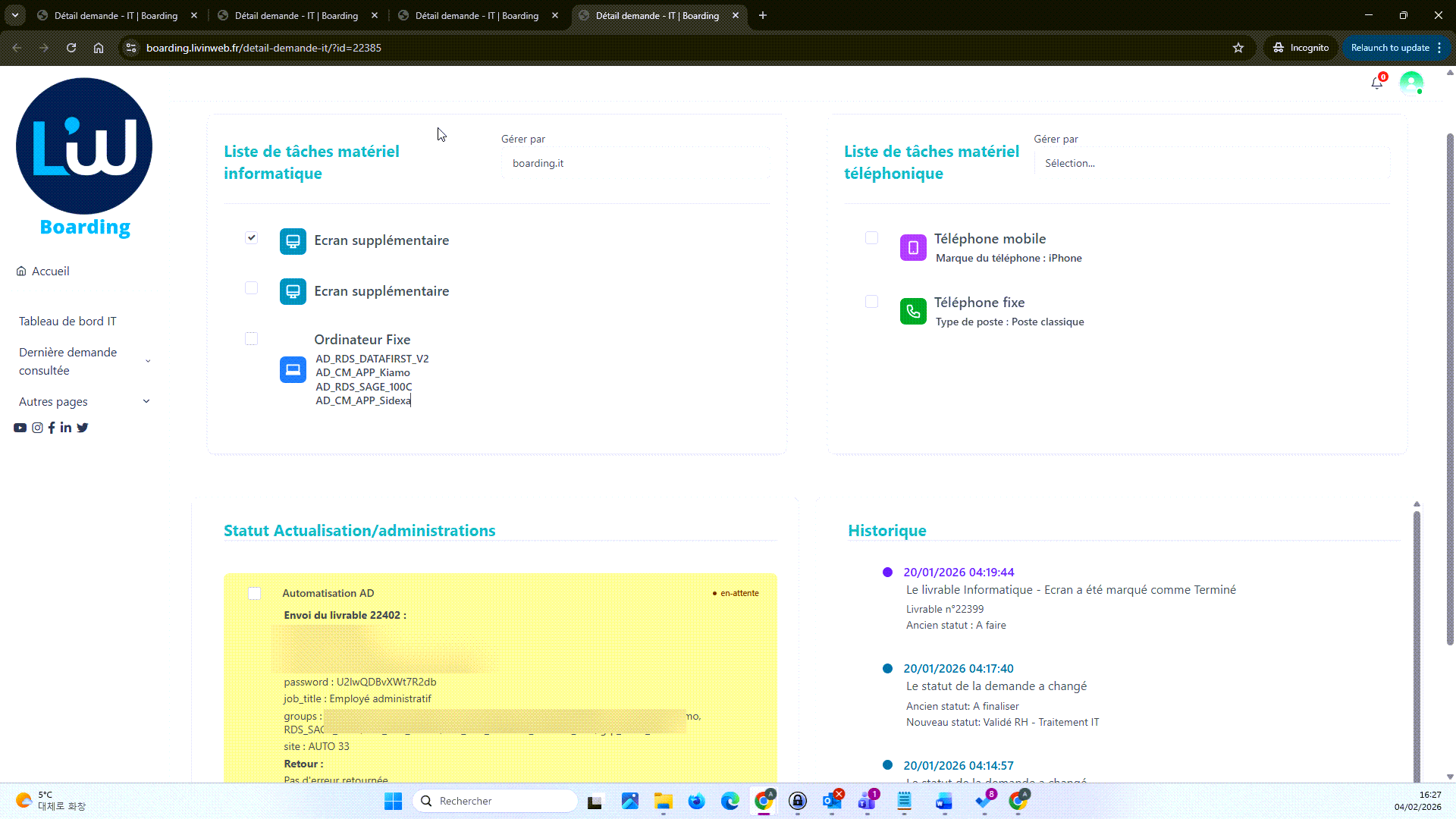 une plateforme SaaS dédiée à la gestion des mouvements…